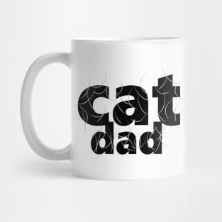 Cat Dad White Hair Mug